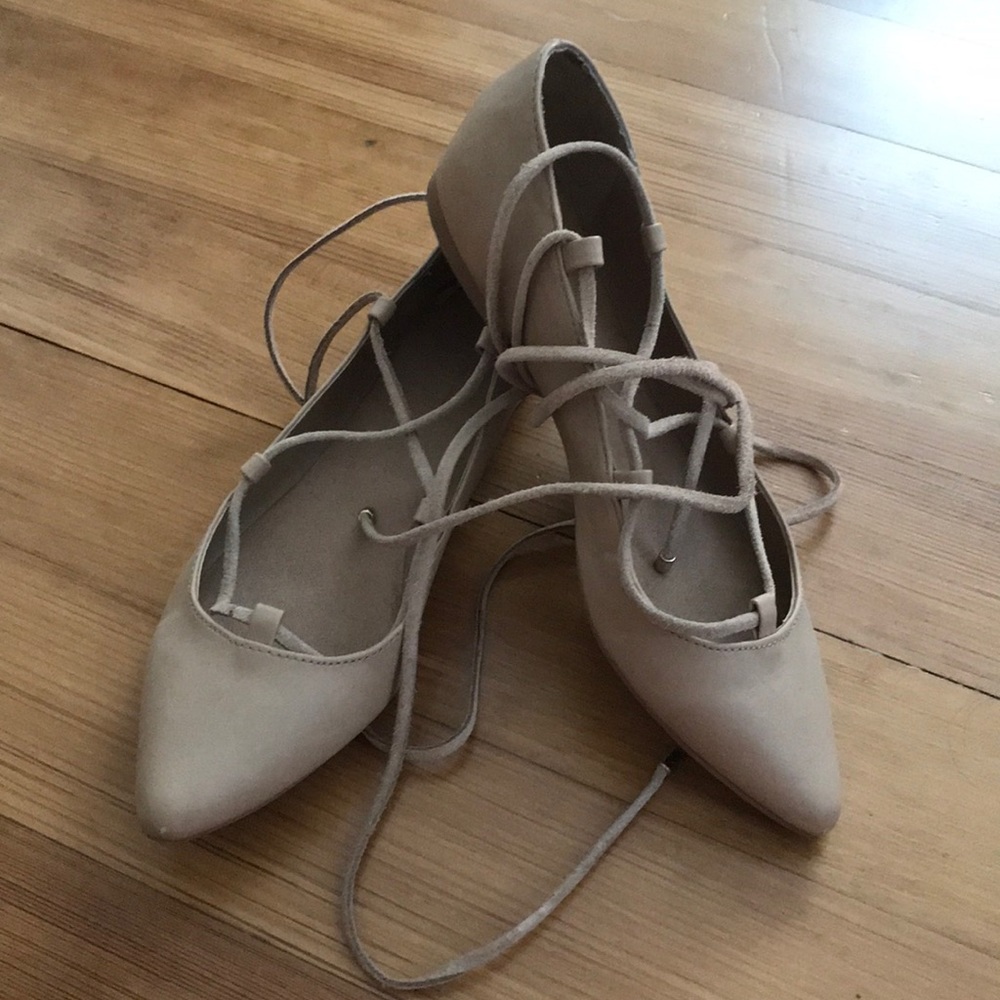 LOFT Lace Up Flats